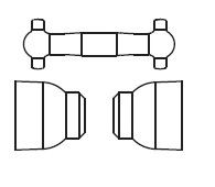 PIKO ET94130-51 - Cardan shaft+bushings