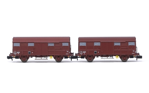 Arnold HN6570 - SNCF, 2-part 2-axle covered freight wagon Kv Permaplex, Ep. III