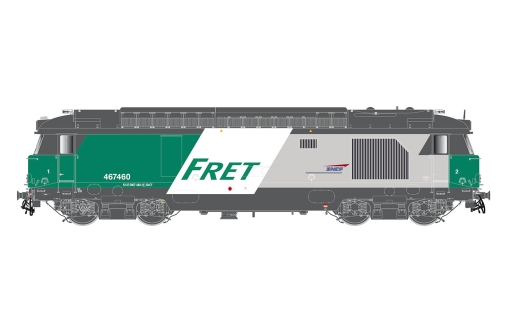 Jouef HJ2342S - SNCF, Diesellokomotive BB 467505in FRET-Farbgebung, Ep. VI, DCC-Sound