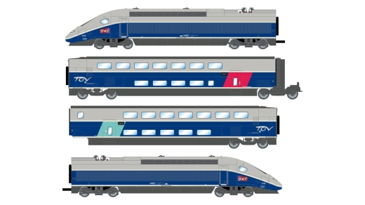 Jouef HJ2362ACS - SNCF, 4 piezas. Unidad de tracción eléctrica Eurod.,Ep.VI,AC Sonido