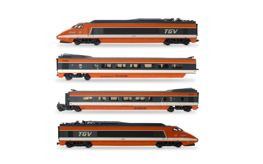 Jouef HJ2425S - SNCF, 4-piece set, TGV Sud-Est, 1981 opening version, Ep. IV, DCC Sound