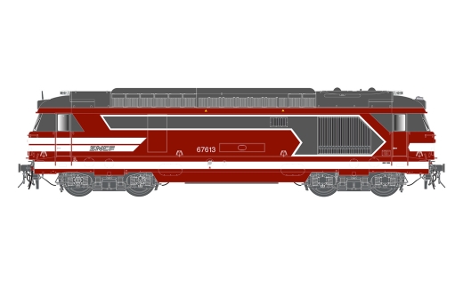 Jouef HJ2464 - SNCF, four-axle diesel-electric multi-purpose locomotive BB 67613, Ep. VI