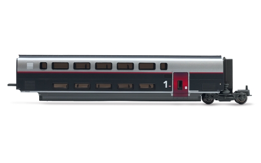 Jouef HJ3016 - SNCF, TGV Duplex Carmillon, 3 st. Extra set, bestaande uit 2 voormalige rijtuigen 1e klas en een barrijtuig, Ep