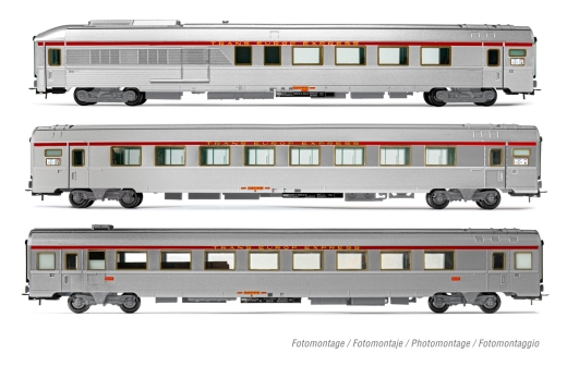 Jouef HJ4165 - SNCF, 3-piece set TEE Mistral passenger coaches, Ep. IV