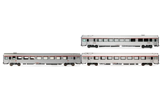 Jouef HJ4197 - SNCF, driedelige set EC “Etoile du Nord”, set 2/2 (1 x Vru, 1 x A3rtu en 1 x A8u), tijdperk vijf