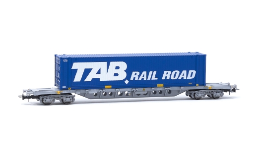 Jouef HJ6262 - 4-axle container wagon Sgnss, loaded with a 45 container Tab Rail Road, Ep. V