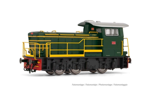 Rivarossi HR2793S - FS, locomotora diésel serie D 245 verde, mG, Ep.V, DCC Sou.