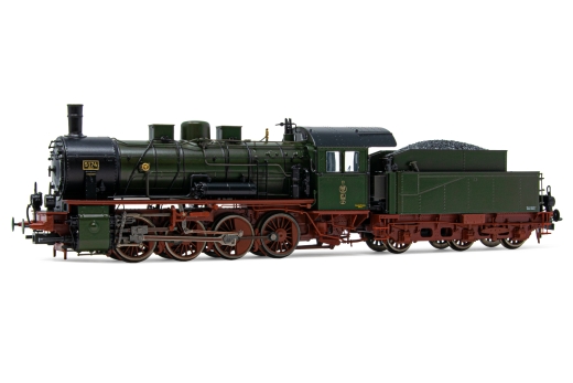 Rivarossi HR2807 - KPEV, locomotiva a vapore G8.1, 3 cupole, verde-nera, Ep.I