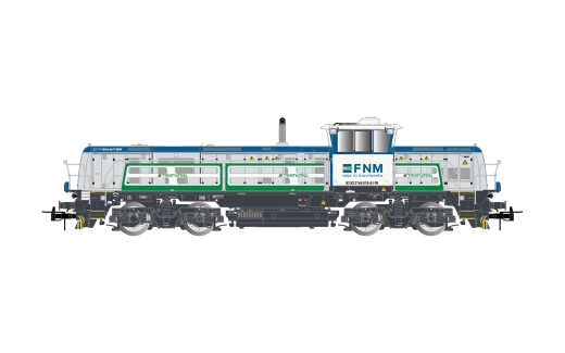 Rivarossi HR2924S - FNM/Trenord, Diesellokomotive EffiShunter 1000, in grau/blau/grüner Farbgebung, Ep. VI, mit DCC-Sounddecoder