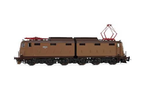 Rivarossi HR2933S - FS, heavy six-axle electric locomotive of the E.645 series, 1st series, castano/Isabella livery with simplified FS logo, pantograph type 52, Ep. IV-V, with DCC sound decoder