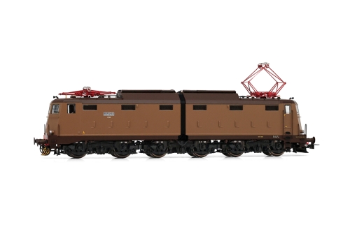 Rivarossi HR2934S - FS, heavy six-axle electric locomotive of the E.645 series, 1st series, castano/Isabella livery with simplified FS logo, pantograph type 42U, ep. IV-V, with DCC sound decoder