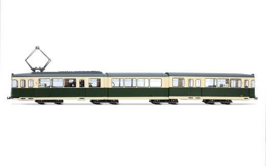 Rivarossi HR2943 - Straßenbahn, Typ DUEWAG GT8, Version Graz in in grün/beiger Lackierung, Ep. IV-V