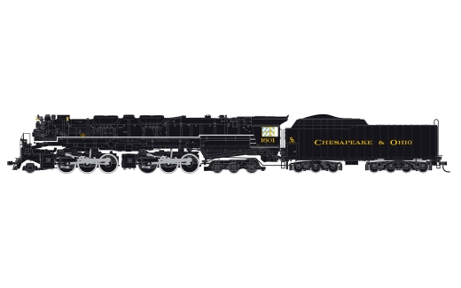 Rivarossi HR2950S - Cheseapeake & Ohio, schwere Güterzugdampflokomotive der Bauart 2-6-6-6 „Allegheny“, Betriebsnummer 1601, mit DCC-Sounddecoder