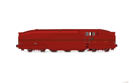 Rivarossi HR2954S - DRG, locomotiva a vapore aerodinamica 61 001 in livrea rossa, Ep. II, con decoder sonoro DCC