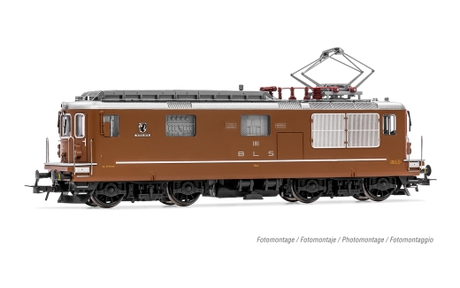 Rivarossi HR2959ACS - BLS, locomotive électrique polyvalente à quatre essieux Re 4/4 181 « Interlaken », marron, Ep. IV, avec décodeur sonore AC