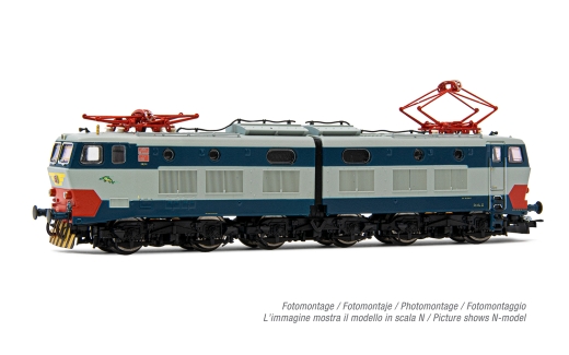 Rivarossi HR2966S - FS, pesante locomotiva elettrica a sei assi della serie E.656, 2a serie nella colorazione originale, con grondaia, Ep IV, con decoder sonoro DCC