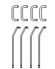 PIKO ET59422-18 - Hand rods (8 pcs.)