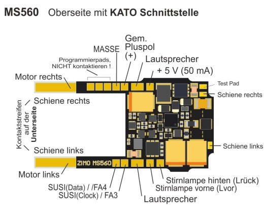 ZIMO MS560 MS Geluidsdecoder - Direct