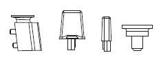 PIKO ET47264-09 - Afzuigschoorsteen/antennes/dakventilator