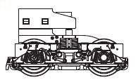 PIKO ET47260-26 - Caja de cambios con bogie