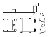 PIKO ET40222-34 - Barra de luz/inserciones de luz (3 piezas)