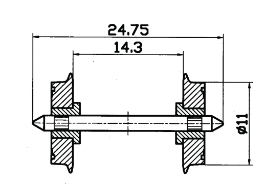 Roco 40199 - DC-NEM-Normradsatz