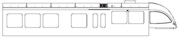 PIKO ET40222-10 - Housing, end car A, with window