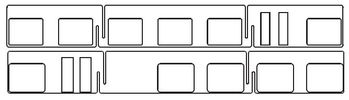 PIKO ET47242-111 - raamscharnier rechts + links (MW met toilet)