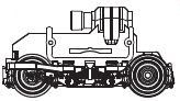 PIKO ET59700-35 - Gearbox, complete DC (rear leaf springs)