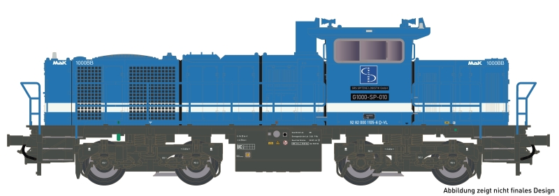 Mehano 90562 - Diesel locomotive Vossloh G1000 Spitzke, Ep.VI, AC Sound ...